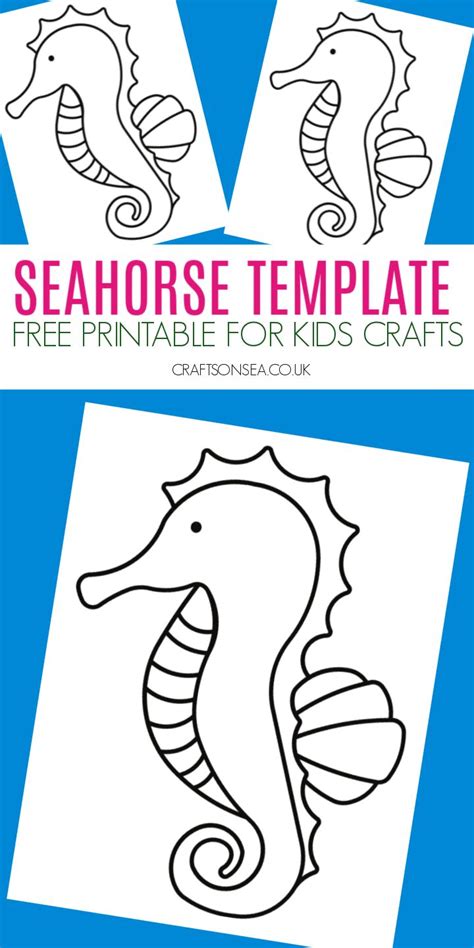 the paper seahorse|free printable seahorse pattern.